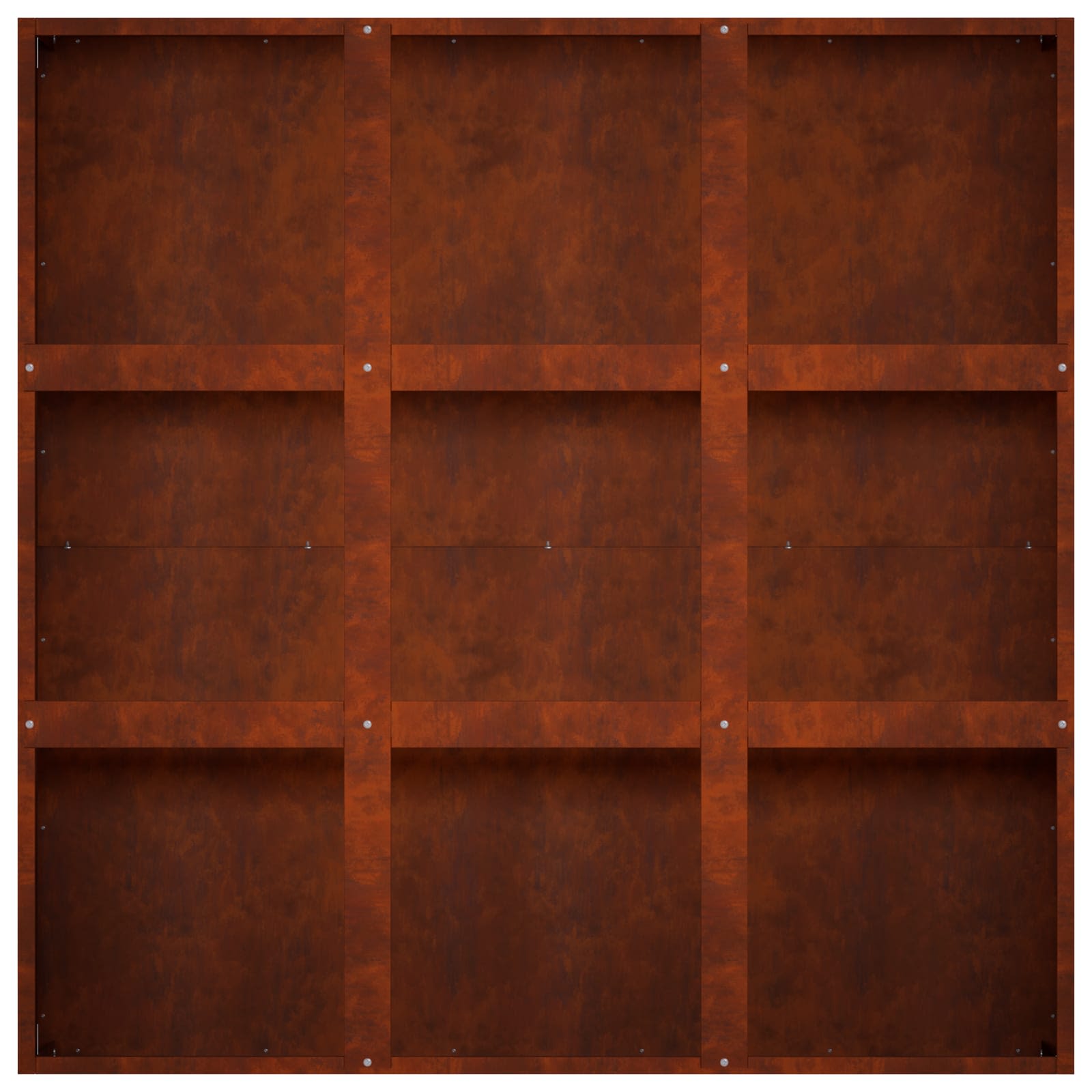 Vaso da giardino Ruggine 100 x 100 x 30 cm Acciaio Corten | homemem39