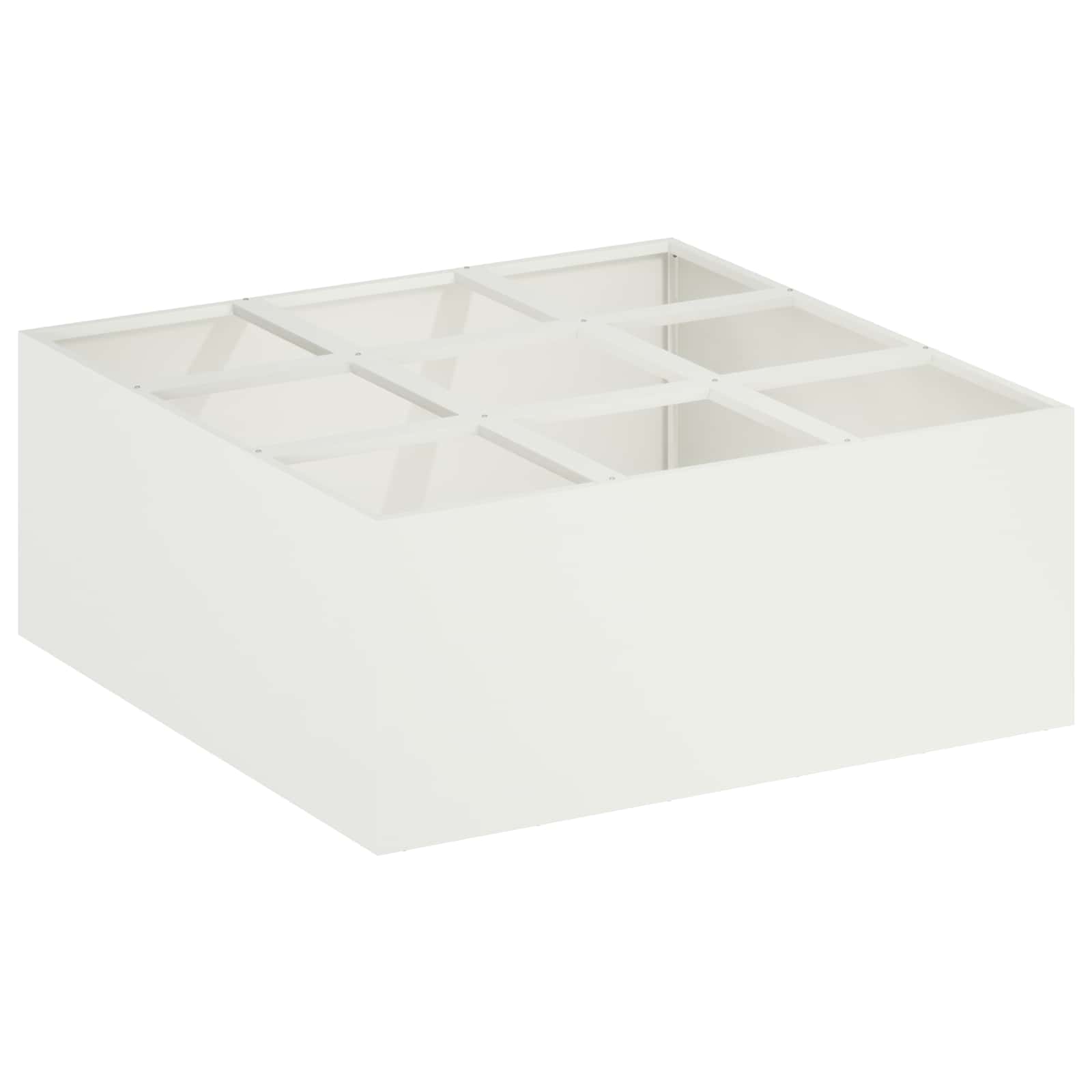 Vaso da giardino Bianco 100 x 100 x 40 cm | homemem39