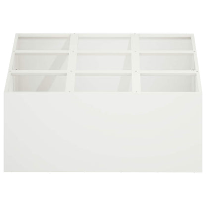 Vaso da giardino Bianco 100 x 100 x 40 cm | homemem39