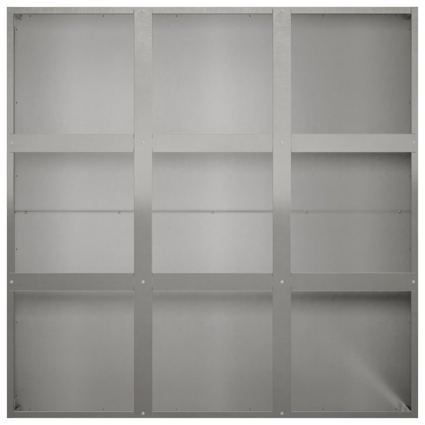 Vaso da giardino Argento 100 x 100 x 40 cm Acciaio Inox | homemem39
