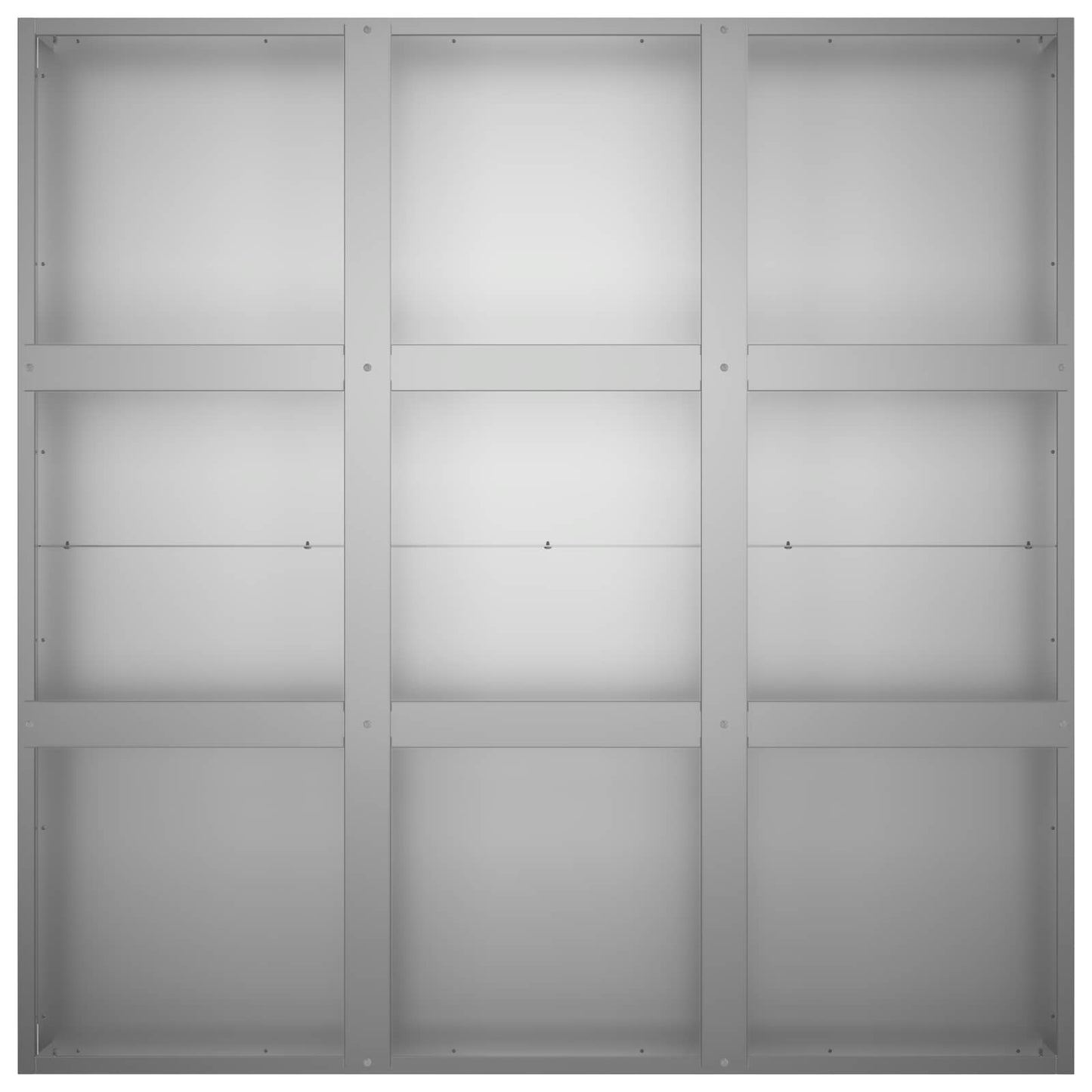 Vaso da giardino Argento 100 x 100 x 40 cm Acciaio zincato | homemem39