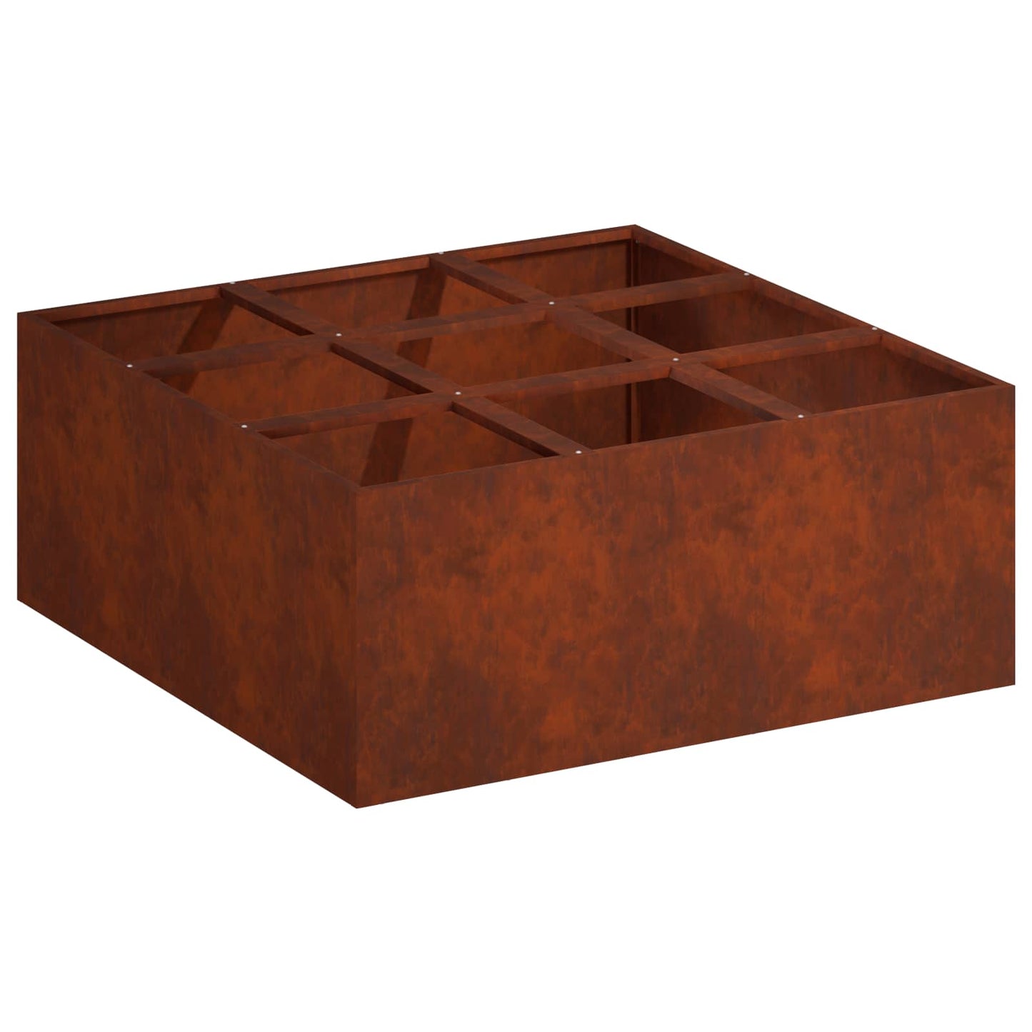 Vaso da giardino Ruggine 100 x 100 x 40 cm Acciaio Corten