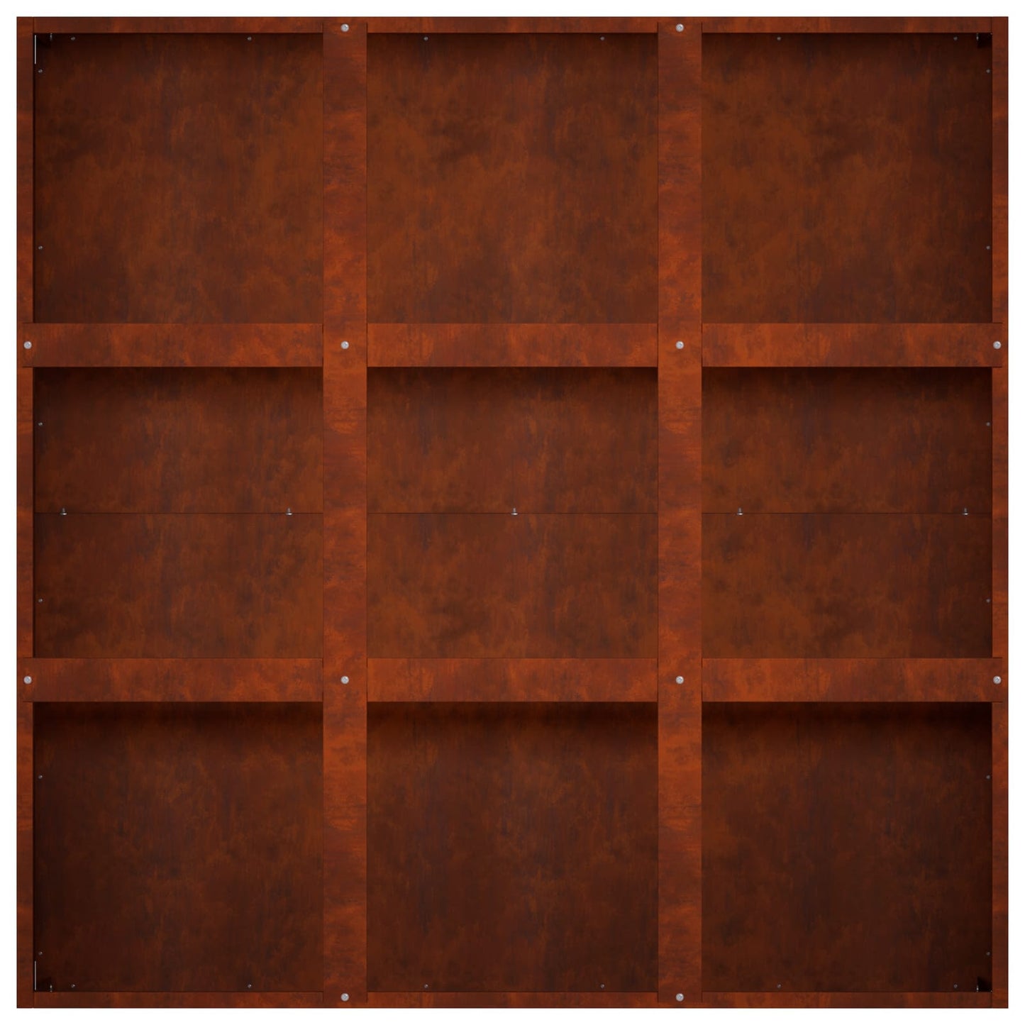 Vaso da giardino Ruggine 100 x 100 x 40 cm Acciaio Corten