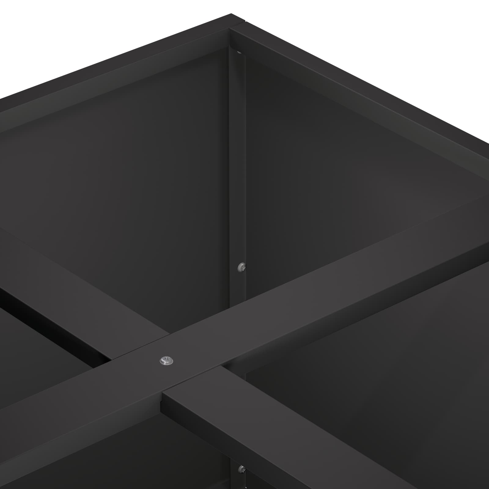 Vaso da giardino Nero 100 x 100 x 50 cm | homemem39