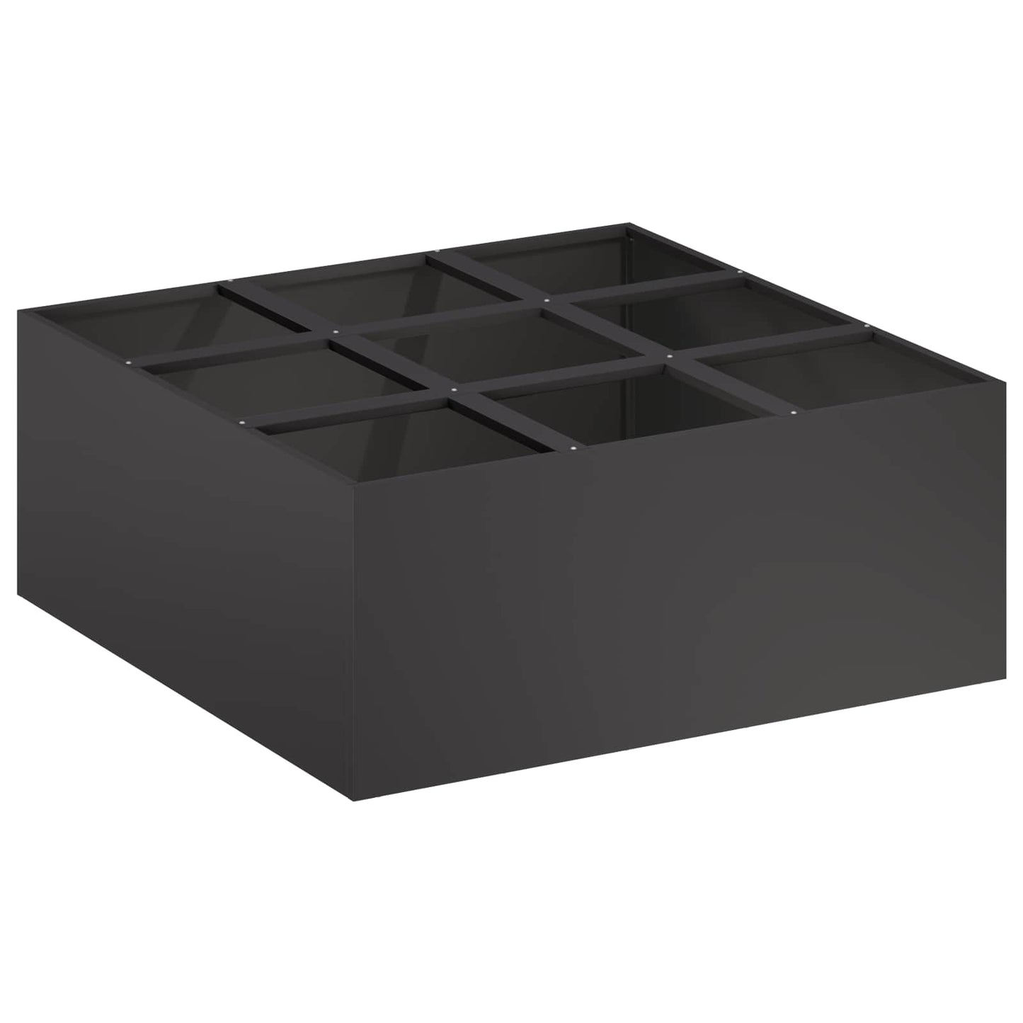 Vaso da giardino Nero 100 x 100 x 50 cm | homemem39
