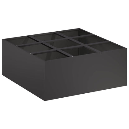 Vaso da giardino Nero 100 x 100 x 50 cm | homemem39
