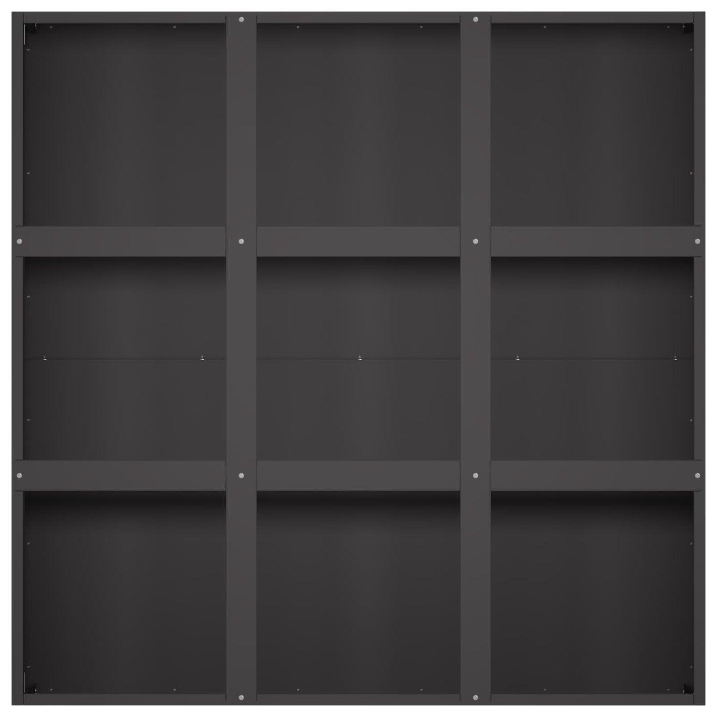 Vaso da giardino Nero 100 x 100 x 50 cm | homemem39