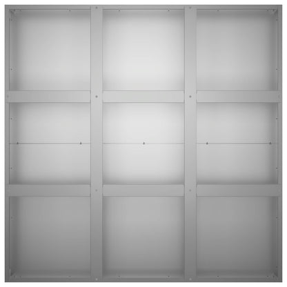 Vaso da giardino Argento 100 x 100 x 50 cm Acciaio zincato | homemem39