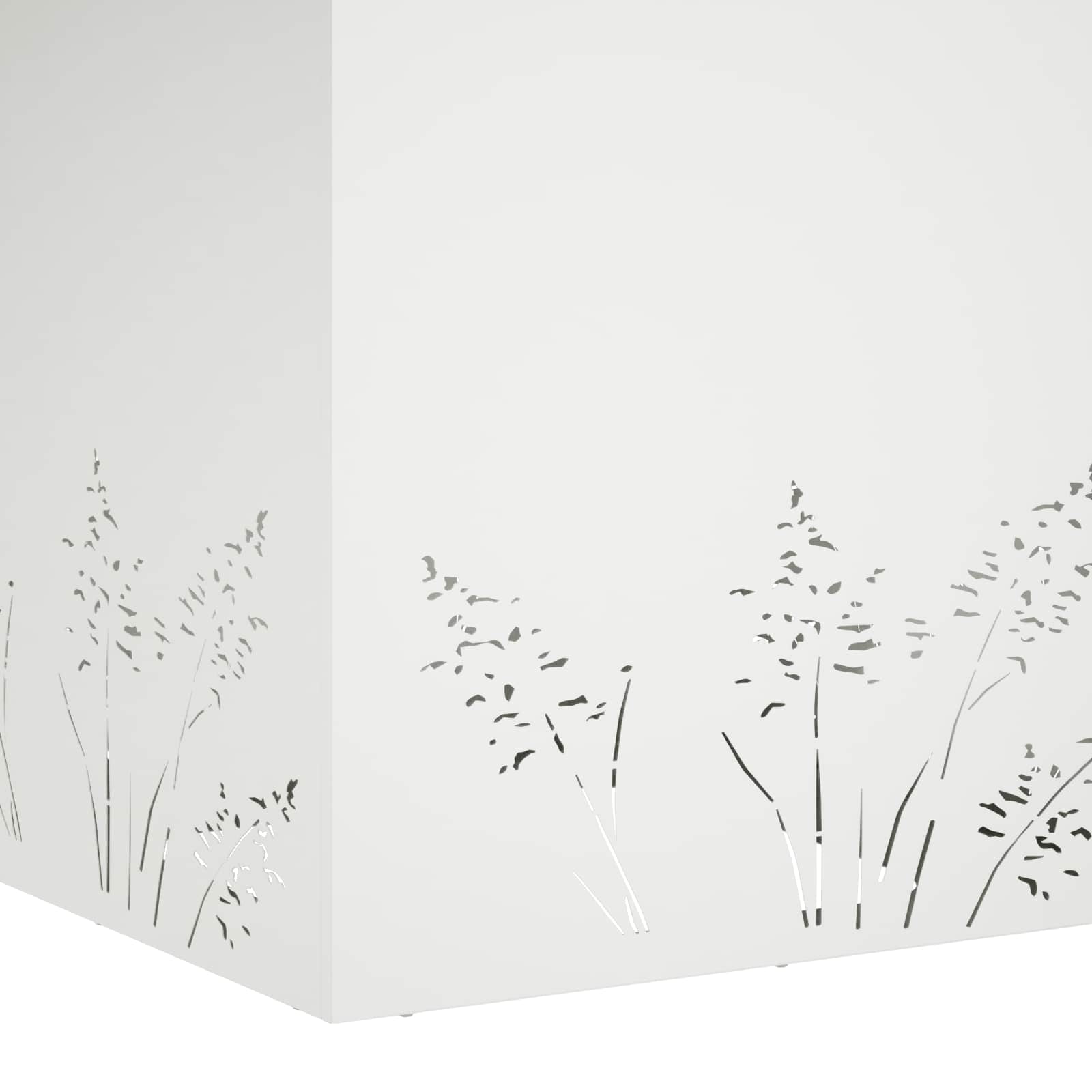 Vaso da giardino Bianco 50 x 50 x 49 cm | homemem39
