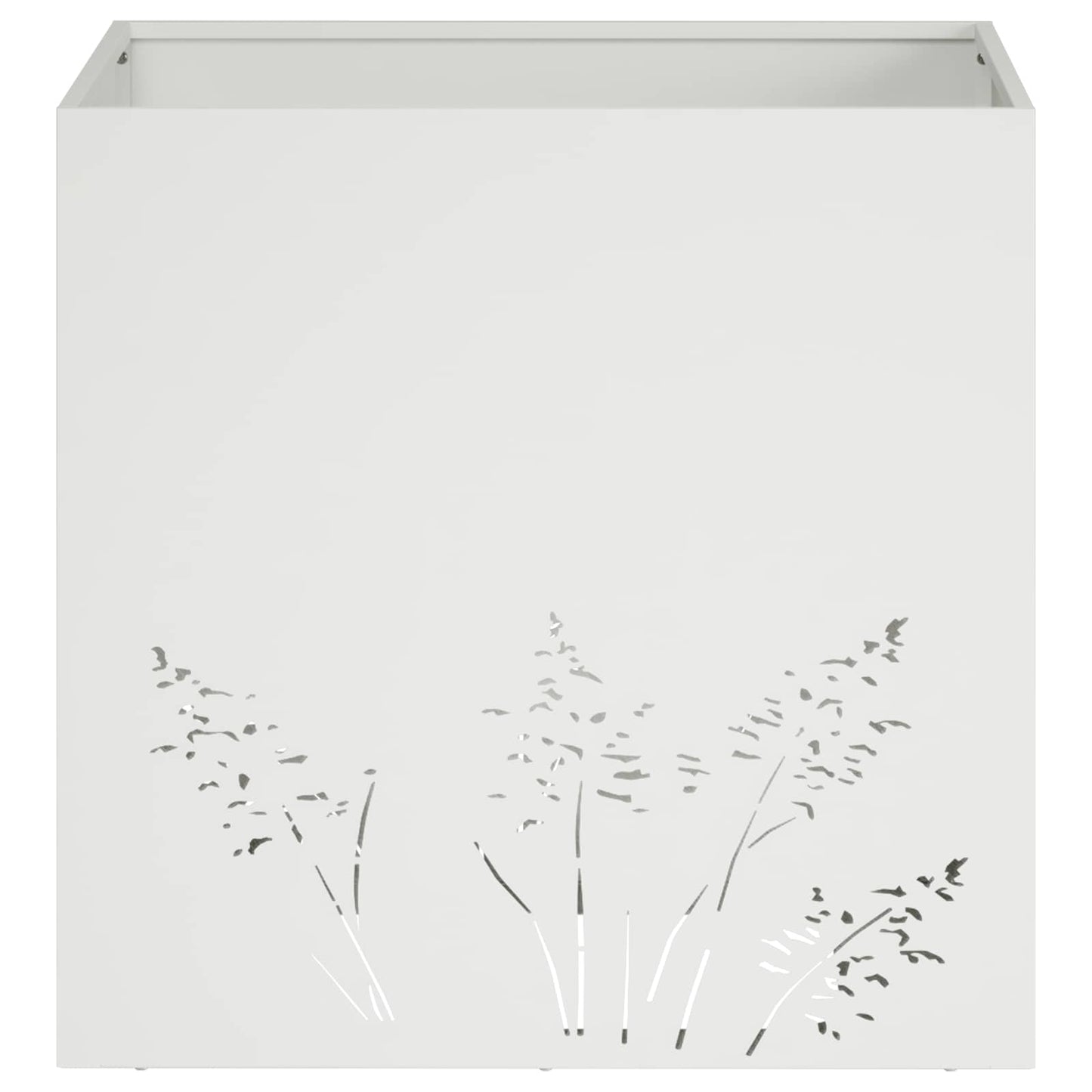 Vaso da giardino Bianco 50 x 50 x 49 cm | homemem39
