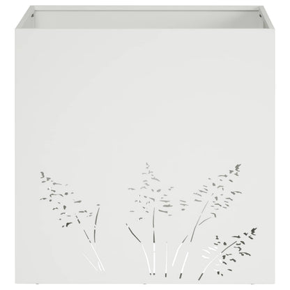 Vaso da giardino Bianco 50 x 50 x 49 cm | homemem39