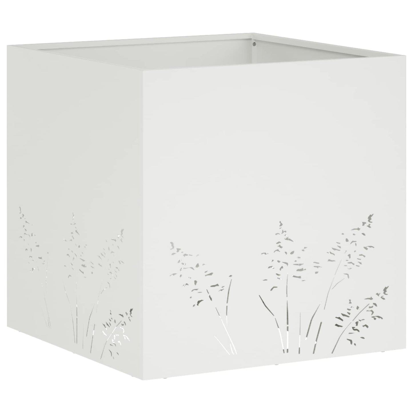 Vaso da giardino 2 pz Bianco 50 x 50 x 49 cm | homemem39