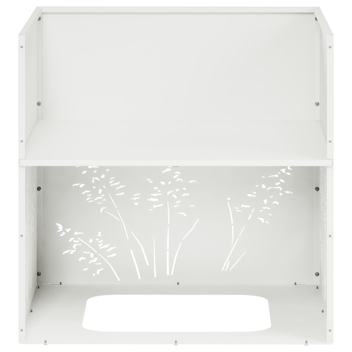 Vaso da giardino 2 pz Bianco 50 x 50 x 49 cm | homemem39