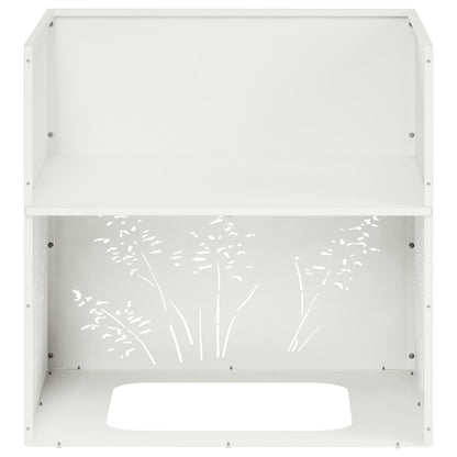 Vaso da giardino 2 pz Bianco 50 x 50 x 49 cm | homemem39