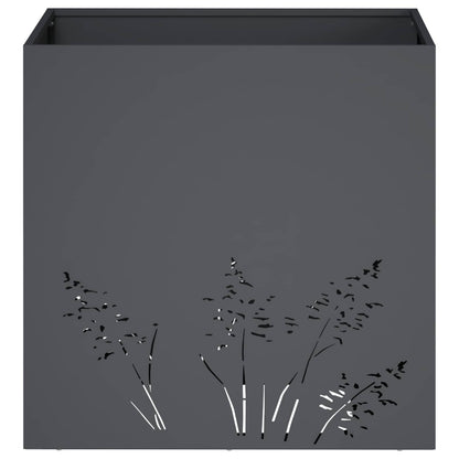 Vaso da giardino Antracite 50 x 50 x 49 cm | homemem39