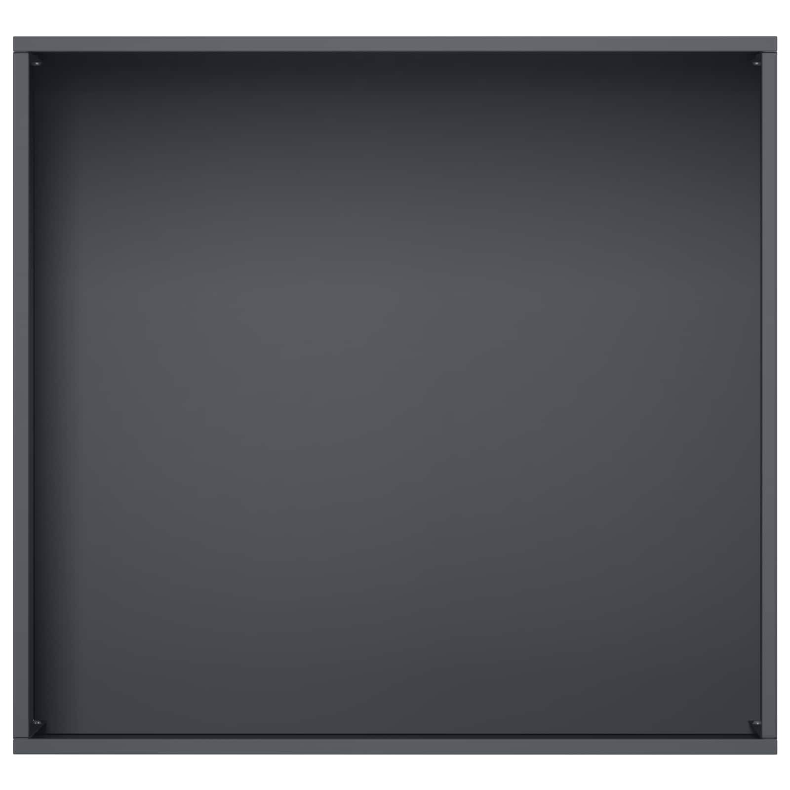 Vaso da giardino Antracite 50 x 50 x 49 cm | homemem39