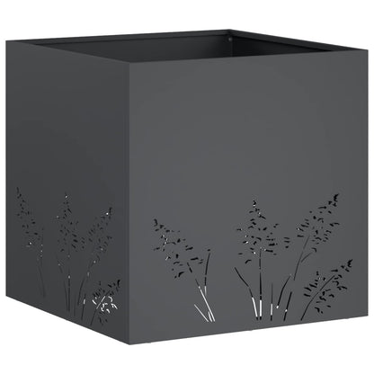 Vaso da giardino 2 pz Antracite 50 x 50 x 49 cm | homemem39