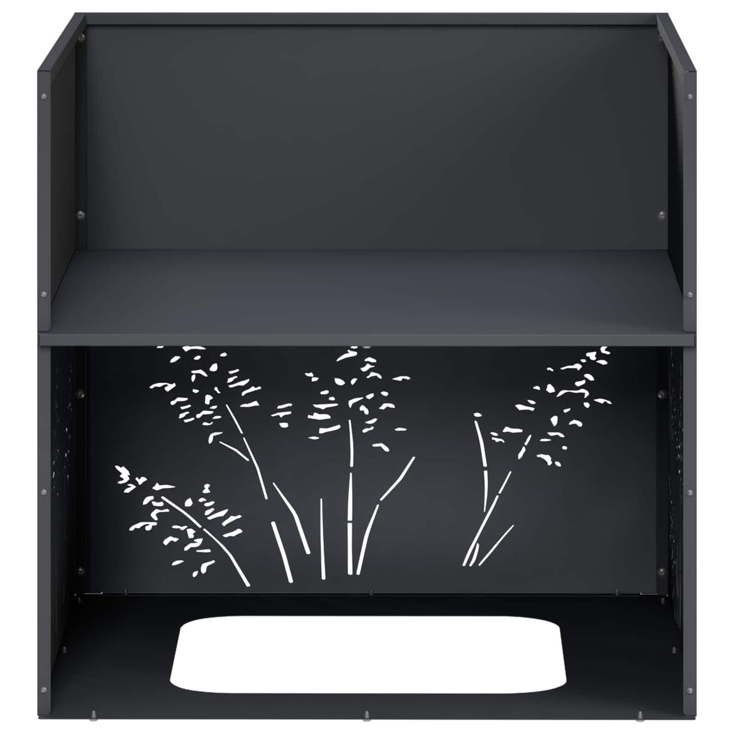 Vaso da giardino 2 pz Antracite 50 x 50 x 49 cm | homemem39
