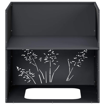Vaso da giardino 2 pz Antracite 50 x 50 x 49 cm | homemem39