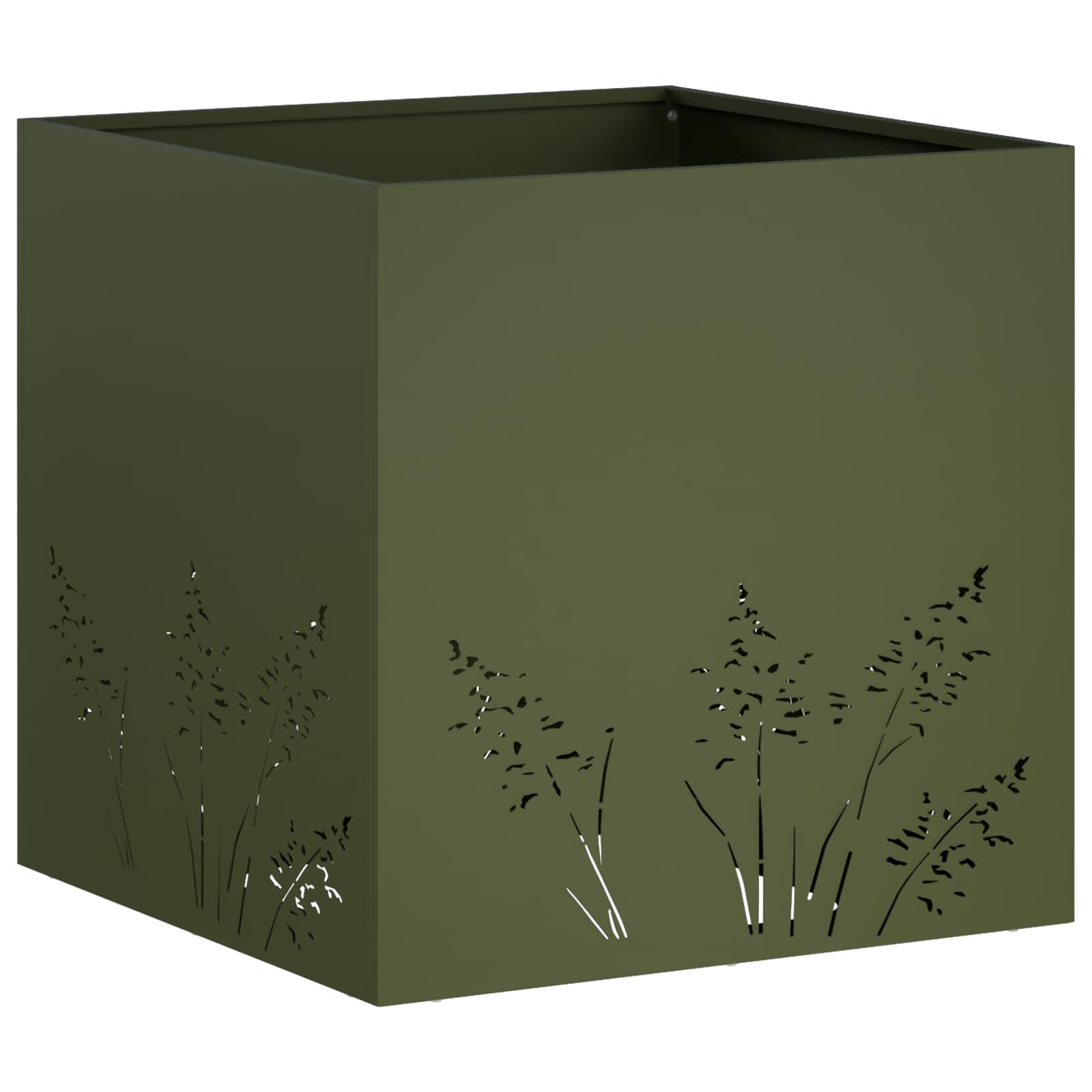 Vaso da giardino Verde Oliva 50 x 50 x 49 cm | homemem39