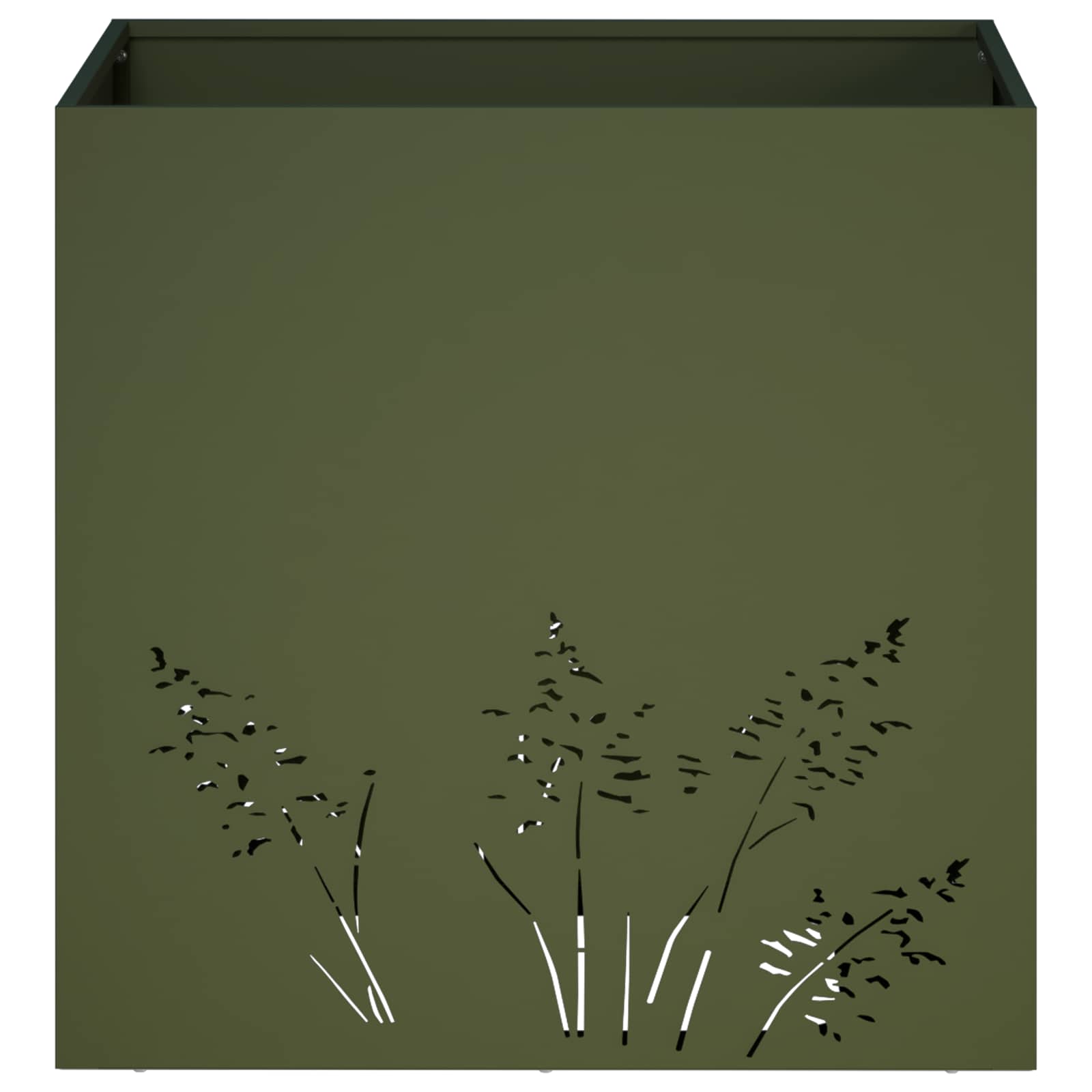 Vaso da giardino Verde Oliva 50 x 50 x 49 cm | homemem39