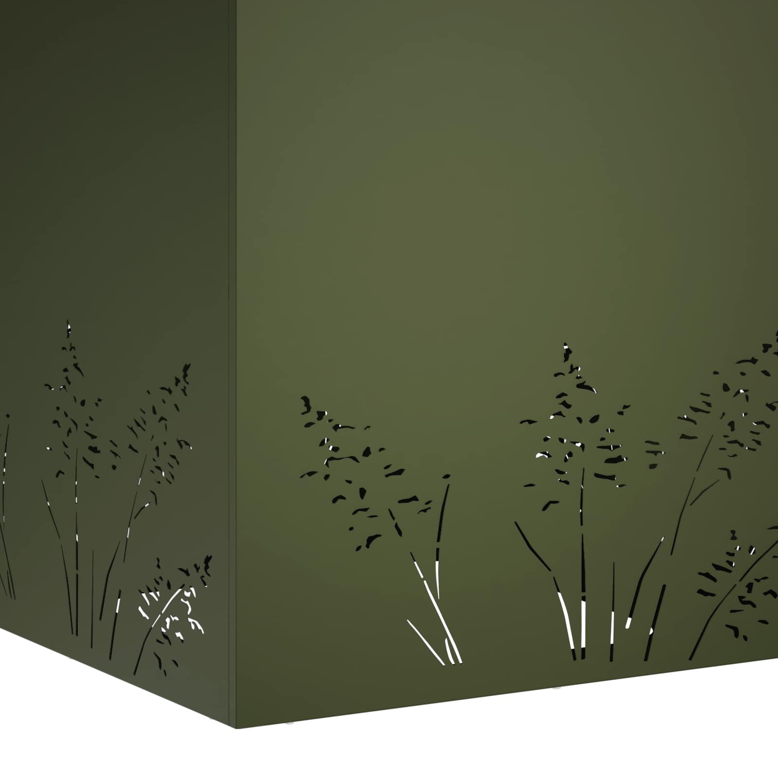 Vaso da giardino 2 pz Verde Oliva 50 x 50 x 49 cm | homemem39