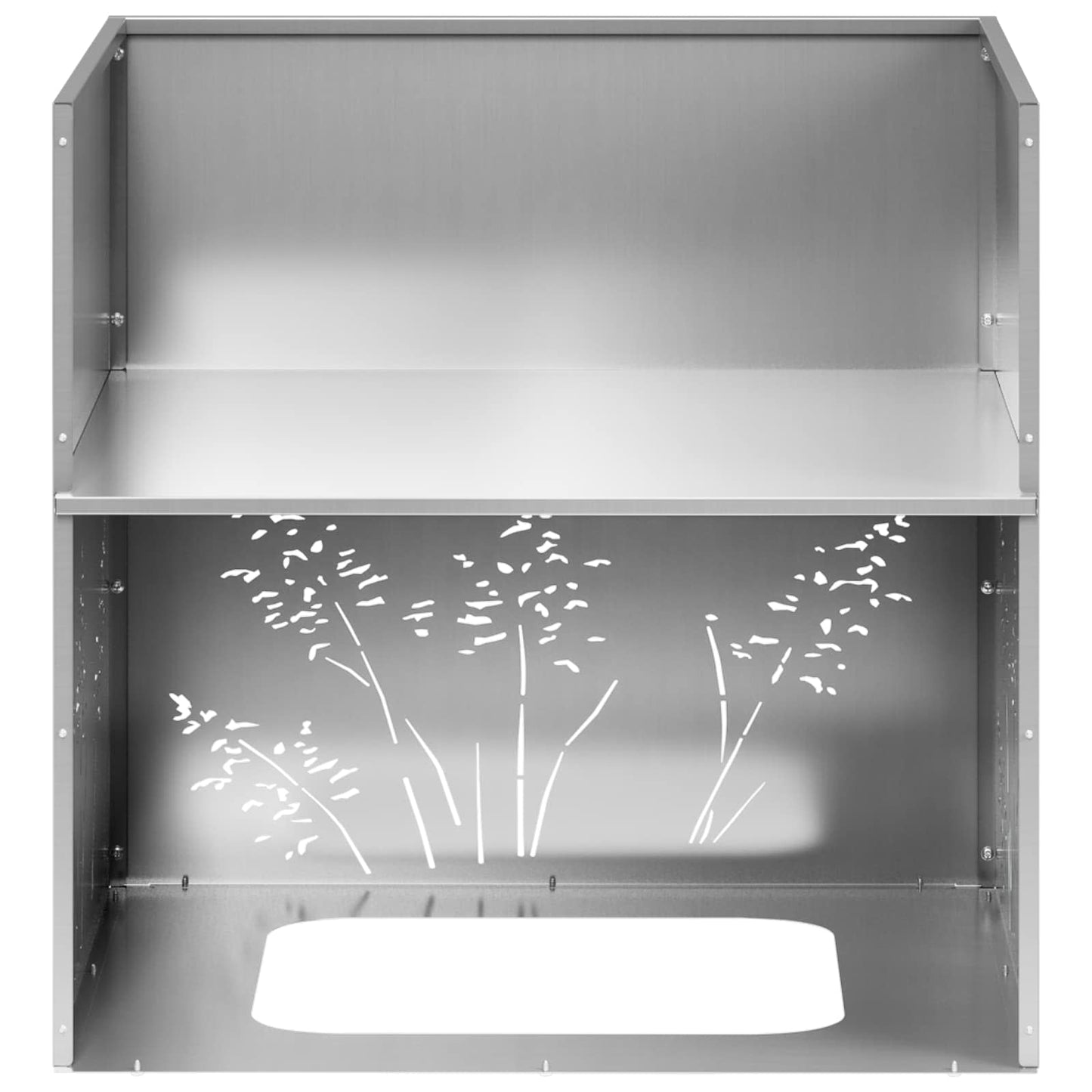 Vaso da giardino Argento 50 x 50 x 49 cm Acciaio zincato | homemem39