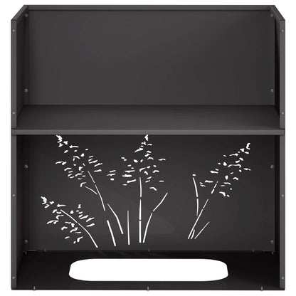 Vaso da giardino Nero 50 x 30 x 49 cm Acciaio laminato a freddo | homemem39