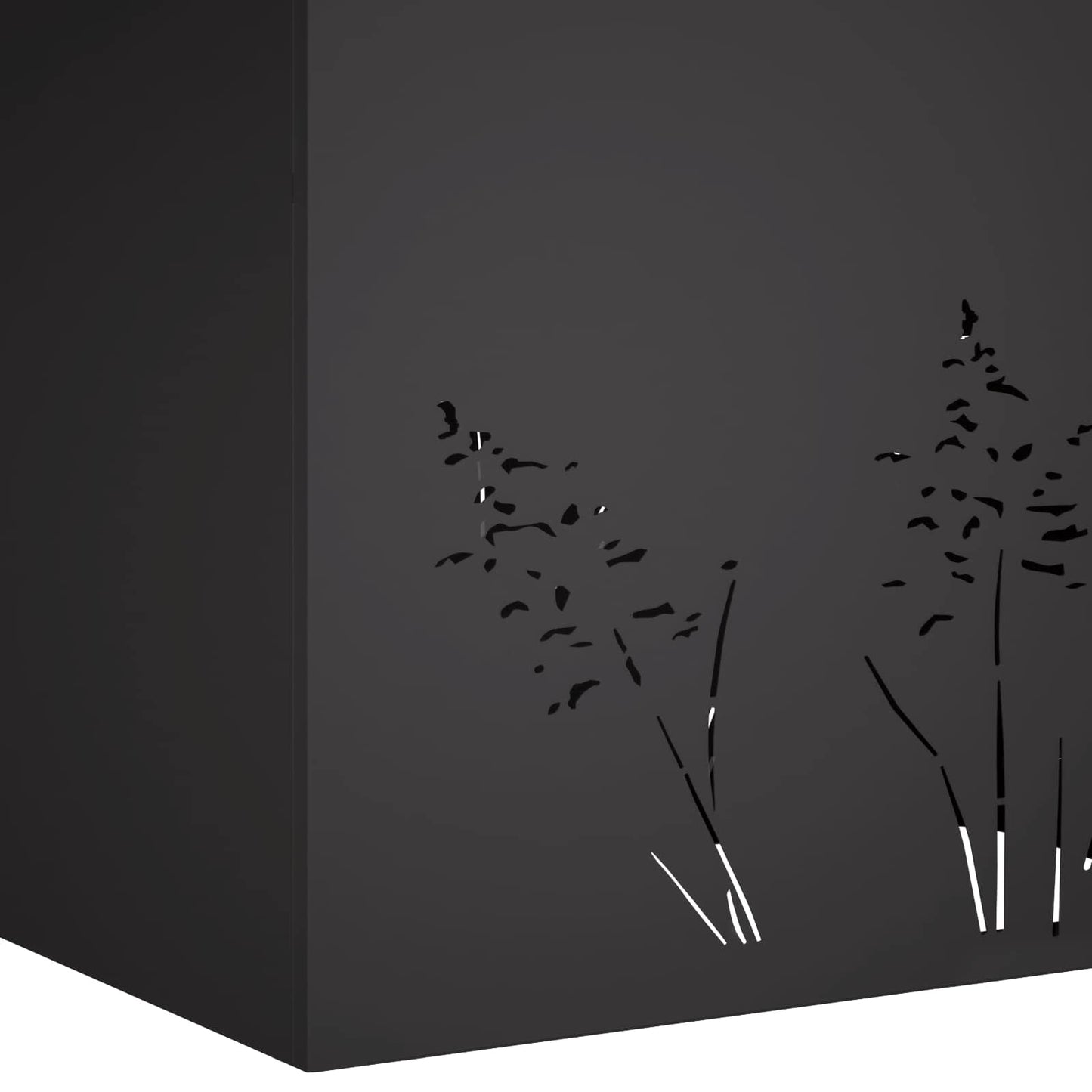 Vaso da giardino 2 pz Nero 50 x 30 x 49 cm | homemem39
