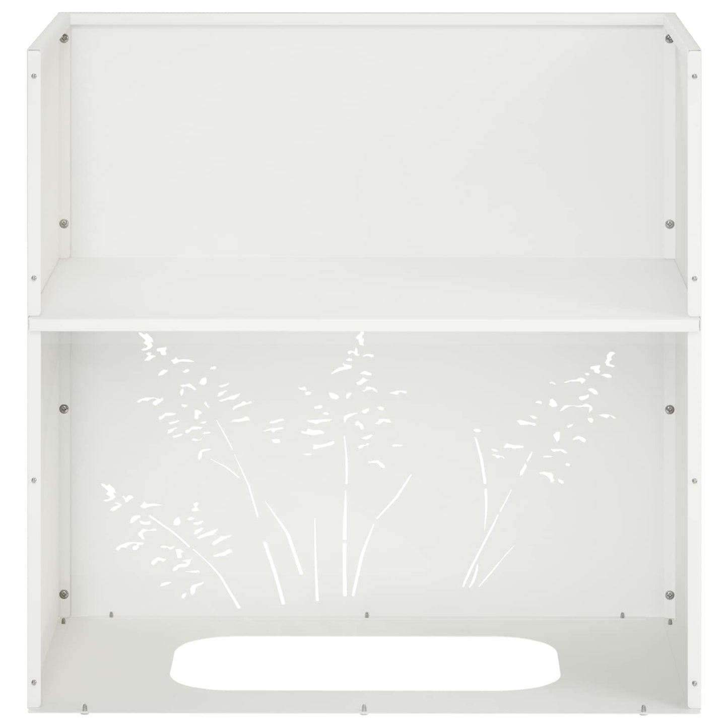 Vaso da giardino Bianco 50 x 30 x 49 cm | homemem39