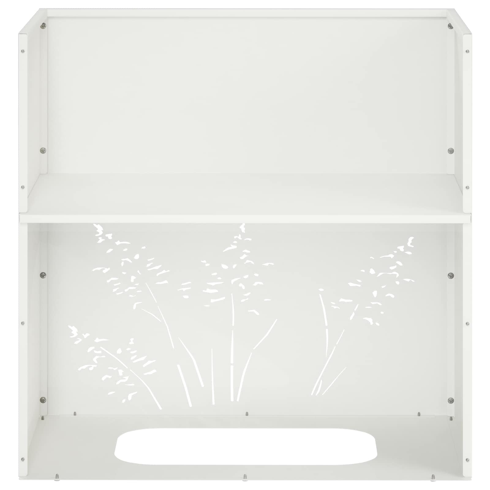 Vaso da giardino Bianco 50 x 30 x 49 cm | homemem39