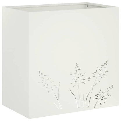 Vaso da giardino 2 pz Bianco 50 x 30 x 49 cm | homemem39