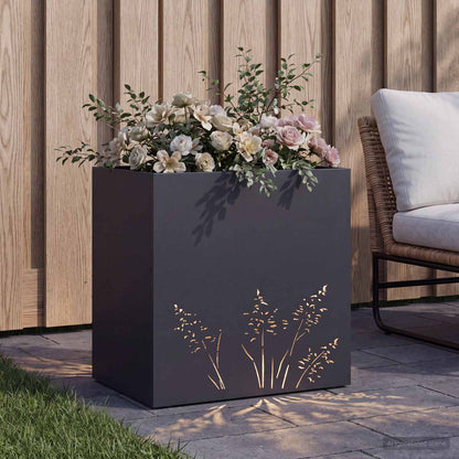 Vaso da giardino Antracite 50 x 30 x 49 cm