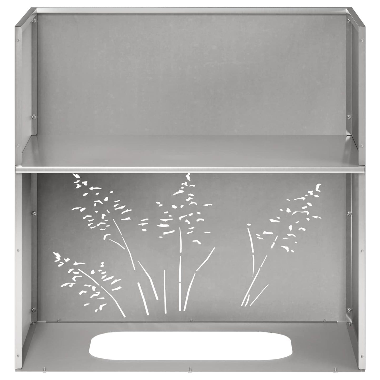 Vaso da giardino Argento 50 x 30 x 49 cm Acciaio Inox | homemem39