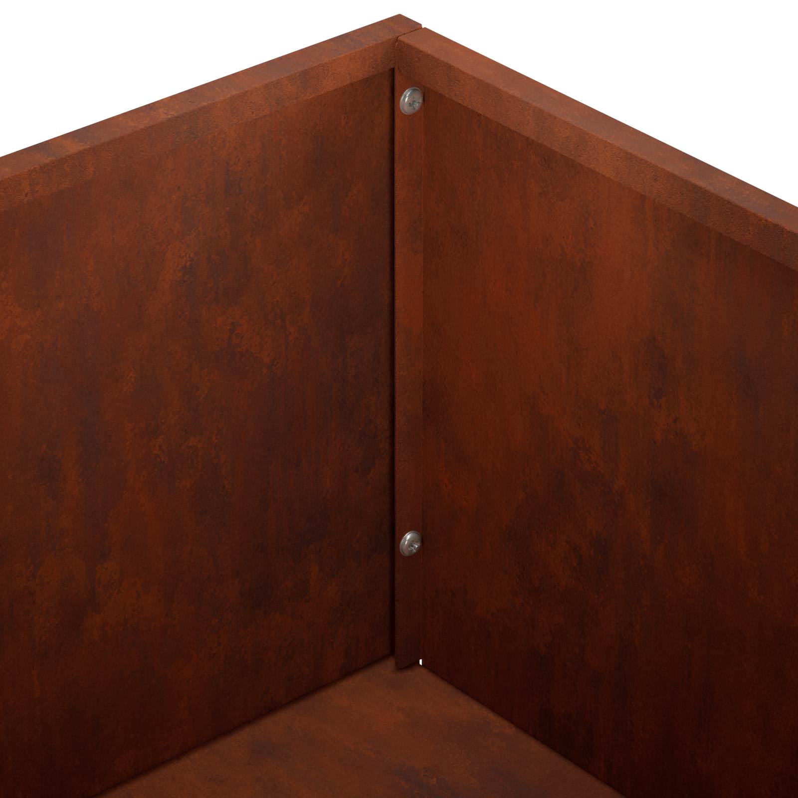 Vaso da giardino 2 pz Ruggine 50 x 30 x 49 cm Acciaio Corten | homemem39