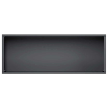 Vaso da giardino 2 pz Nero 80 x 20 x 49 cm | homemem39