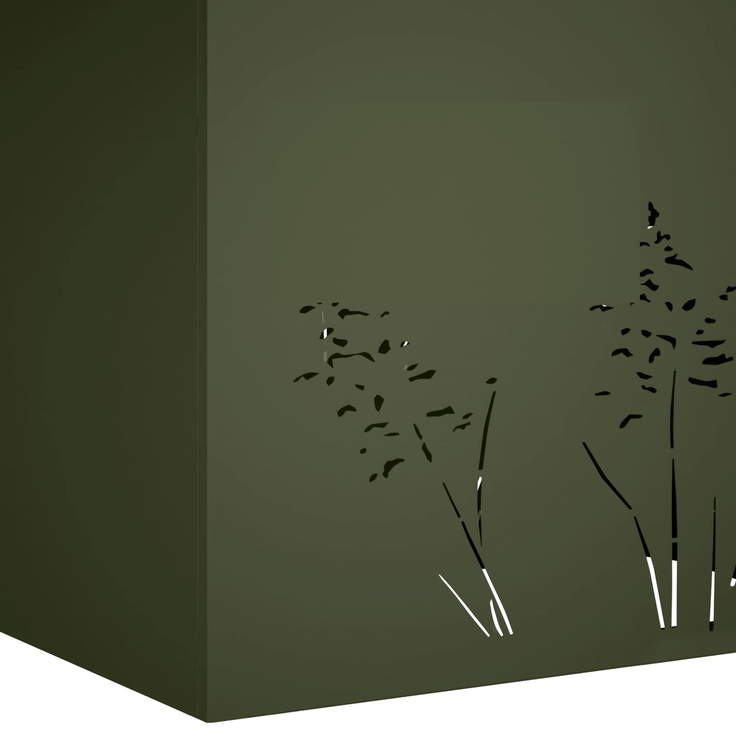Vaso da giardino 2 pz Verde Oliva 80 x 20 x 49 cm | homemem39