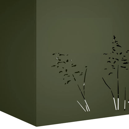 Vaso da giardino 2 pz Verde Oliva 80 x 20 x 49 cm | homemem39