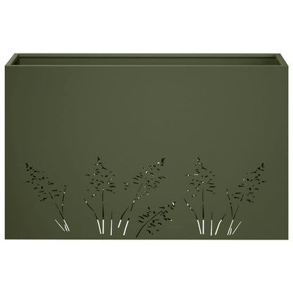 Vaso da giardino 2 pz Verde Oliva 80 x 20 x 49 cm | homemem39
