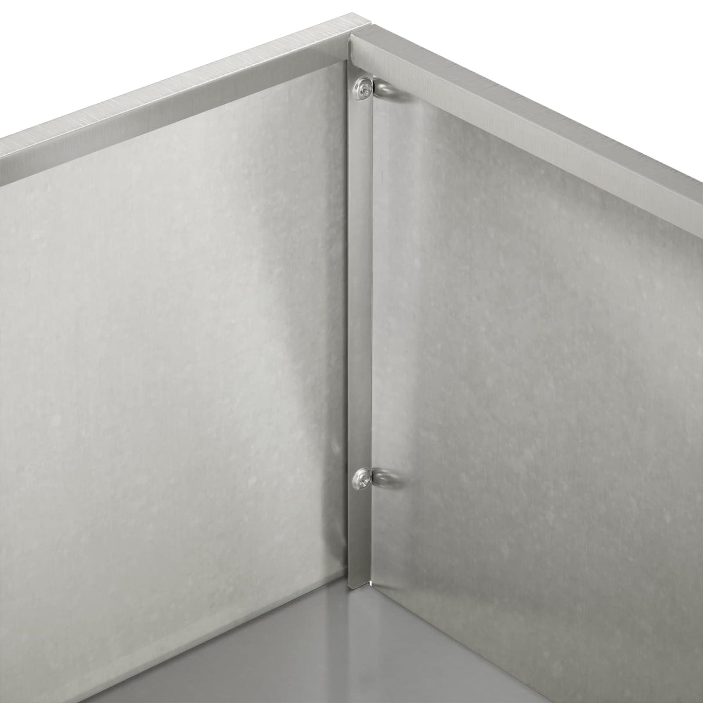 Vaso da giardino Argento 80 x 20 x 49 cm Acciaio Inox | homemem39