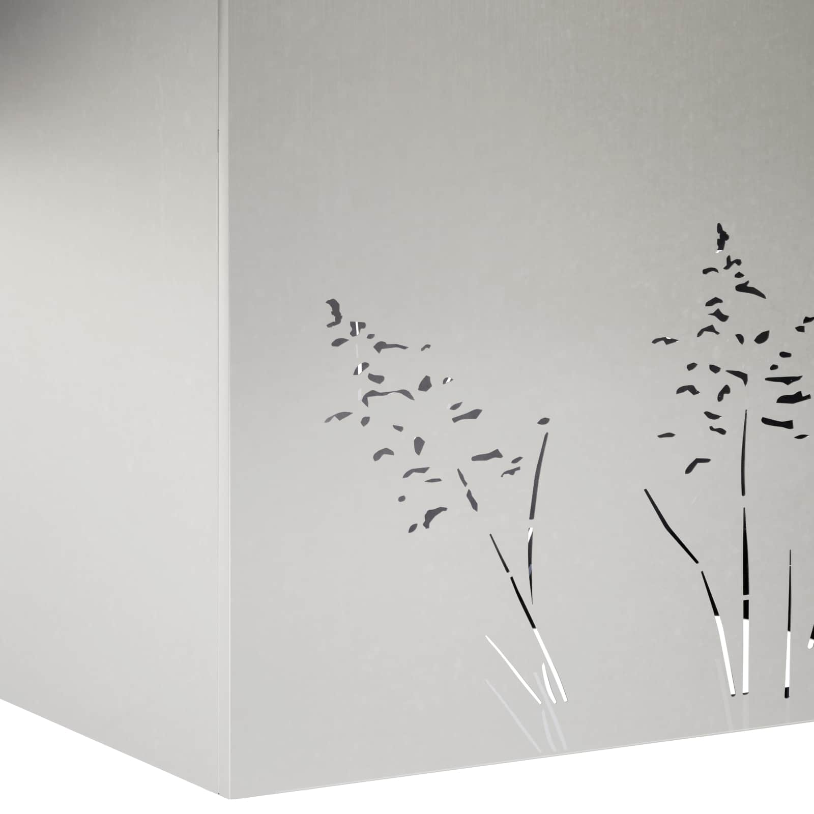 Vaso da giardino Argento 80 x 20 x 49 cm Acciaio Inox | homemem39