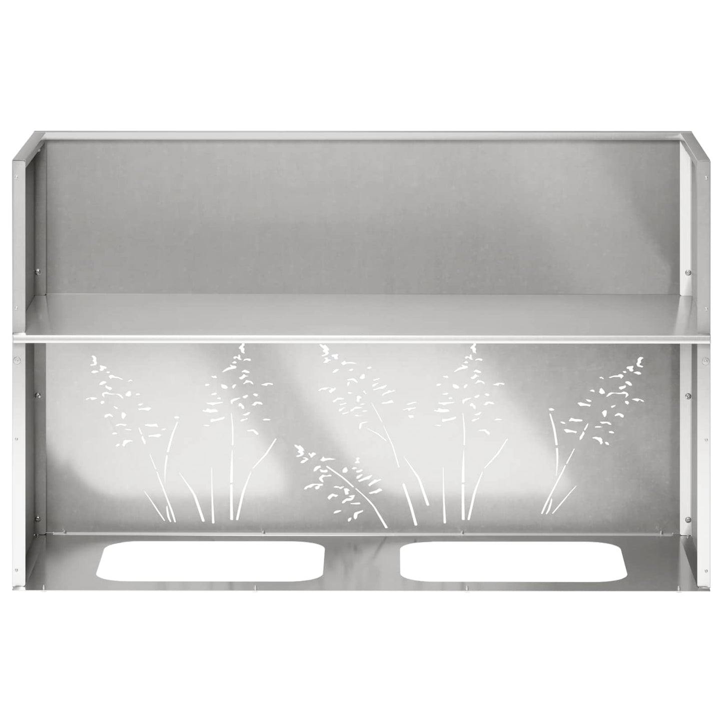 Vaso da giardino Argento 80 x 20 x 49 cm Acciaio Inox | homemem39
