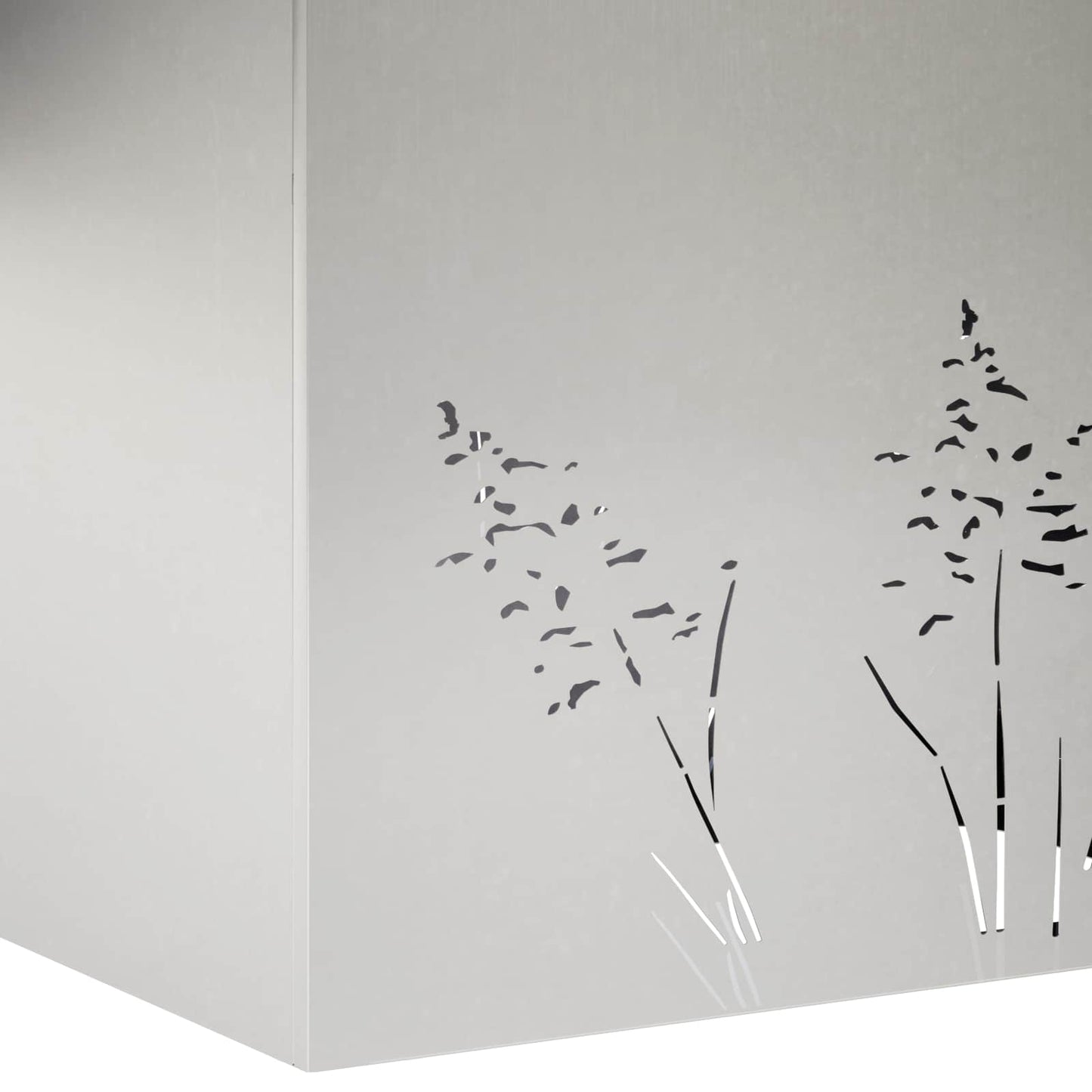 Vaso da giardino 2 pz Argento 80 x 20 x 49 cm Acciaio Inox | homemem39
