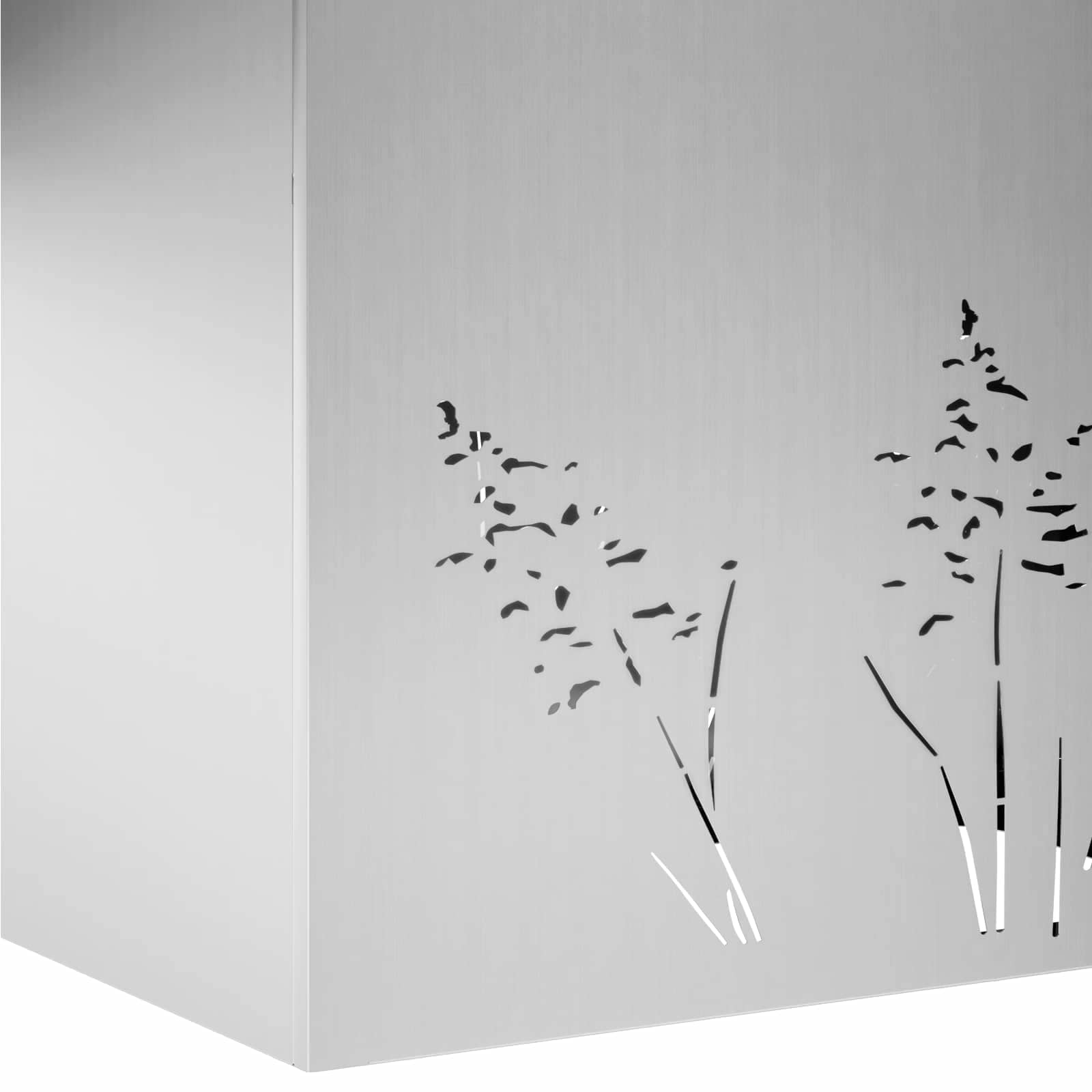 Vaso da giardino Argento 80 x 20 x 49 cm Acciaio zincato | homemem39