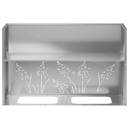 Vaso da giardino Argento 80 x 20 x 49 cm Acciaio zincato | homemem39