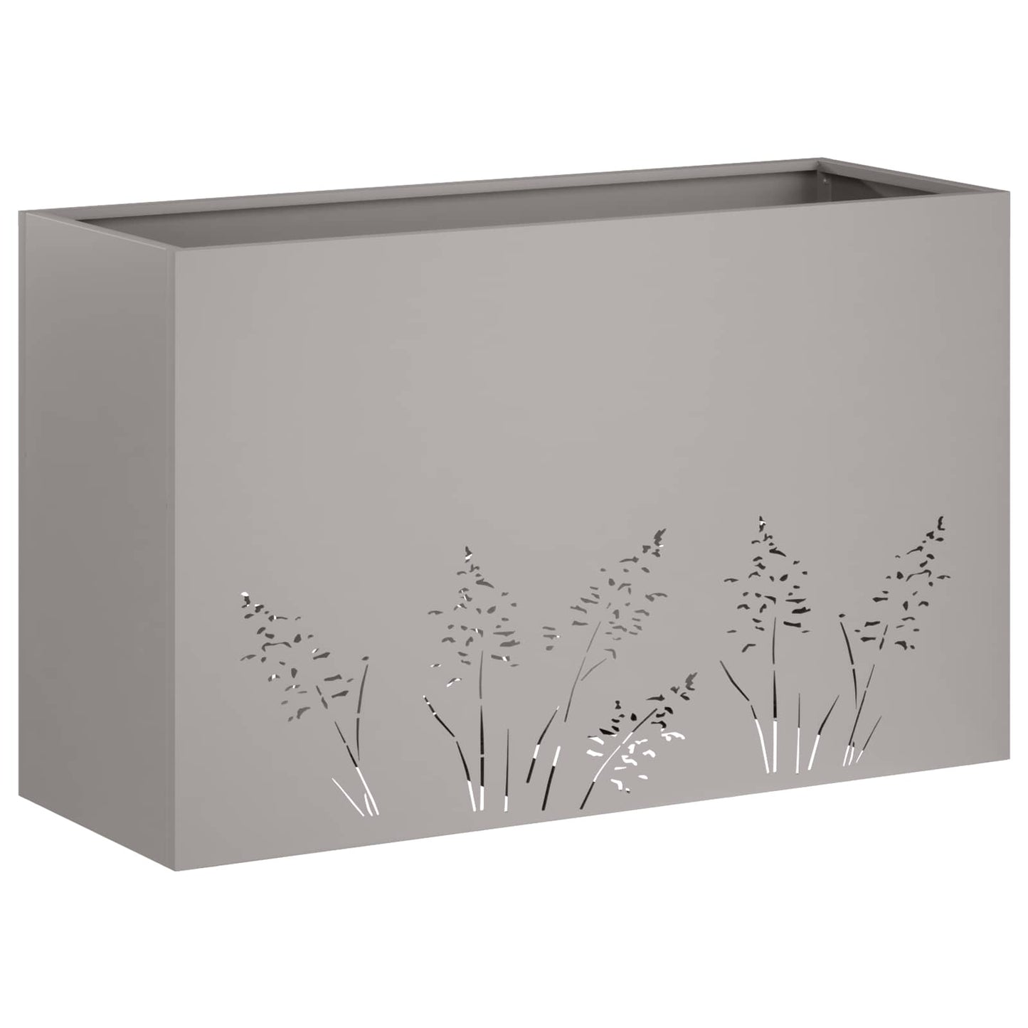 Vaso da giardino 2 pz Ruggine 80 x 20 x 49 cm Acciaio Corten | homemem39