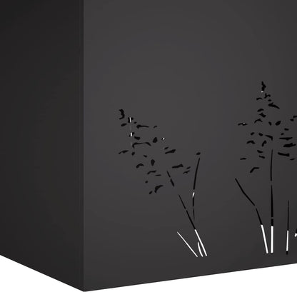 Vaso da giardino 2 pz Nero 80 x 30 x 49 cm | homemem39