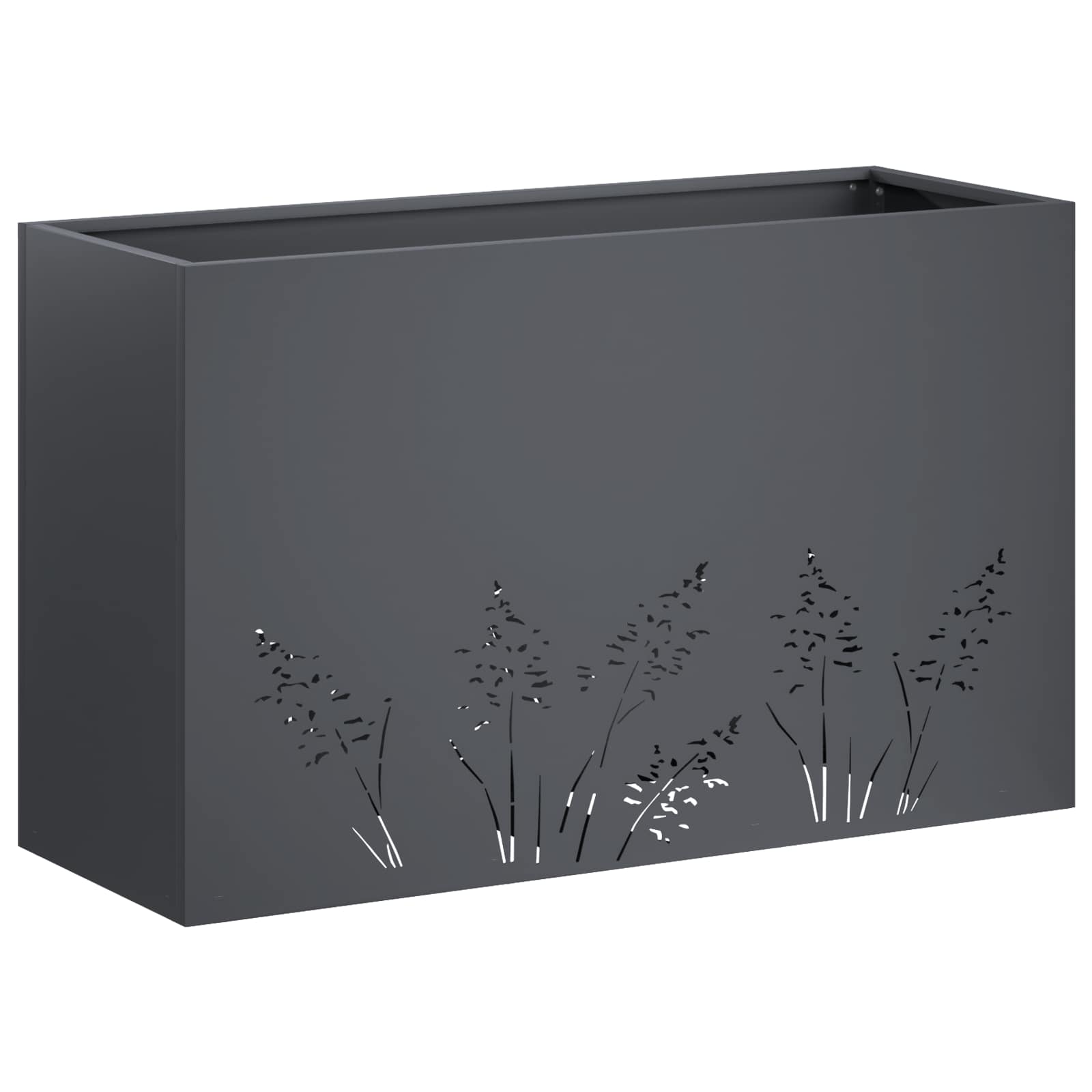 Vaso da giardino Antracite 80 x 30 x 49 cm | homemem39