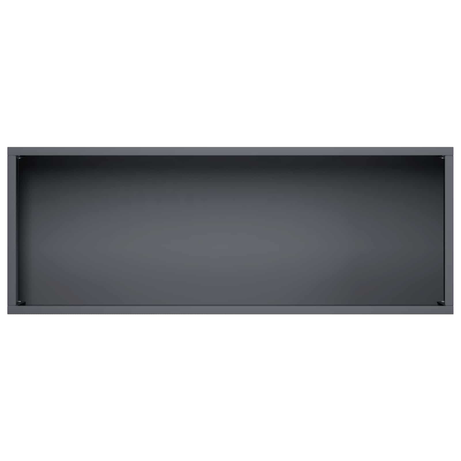 Vaso da giardino 2 pz Antracite 80 x 30 x 49 cm | homemem39