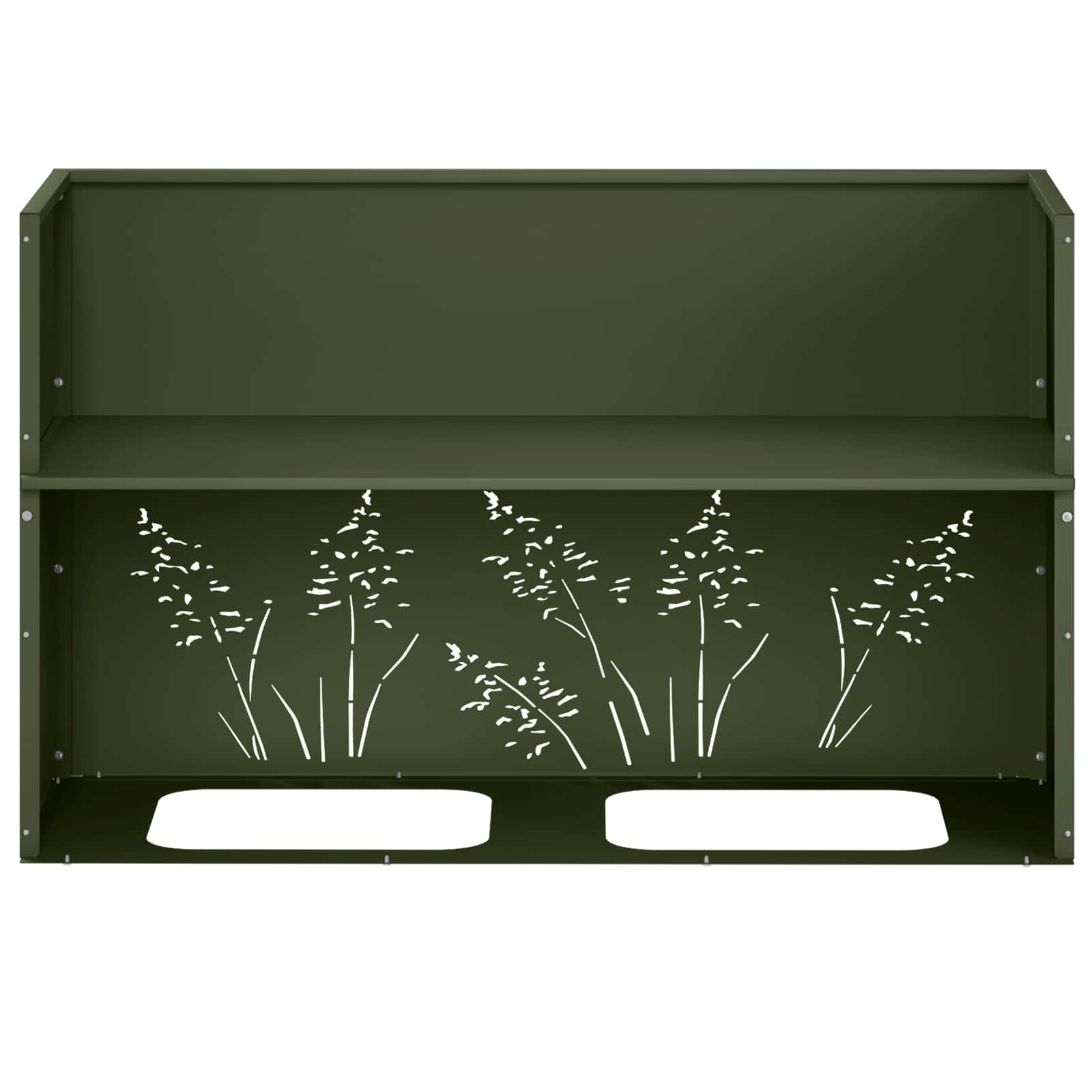 Vaso da giardino Verde Oliva 80 x 30 x 49 cm | homemem39